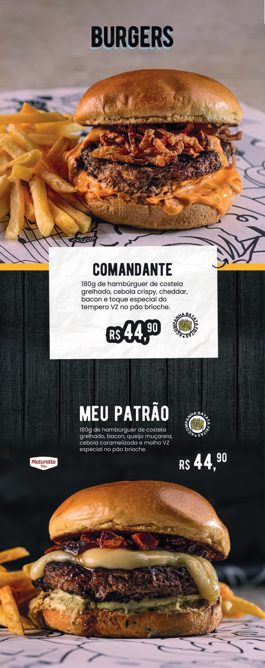 Cardápio Vizinhando Entradas