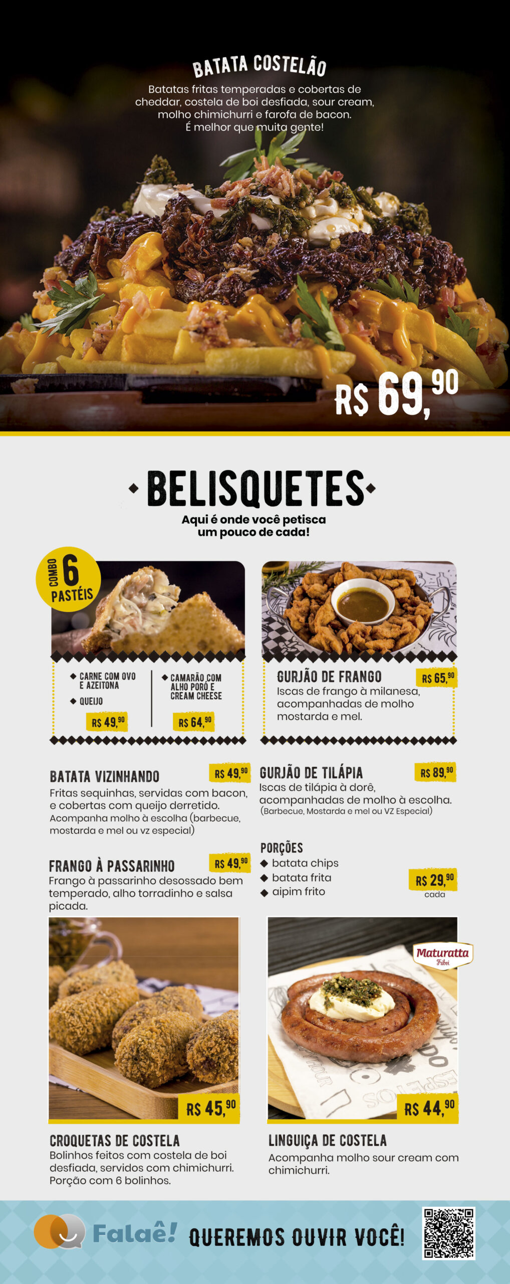 Cardápio Vizinhando Entradas