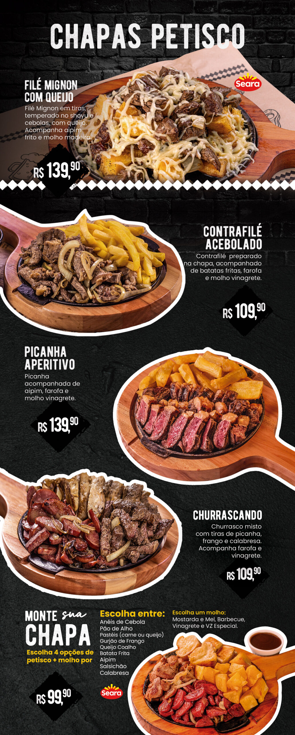 Cardápio Vizinhando Entradas